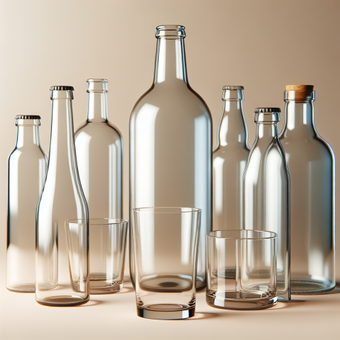 Glasflaschen und -gläser
