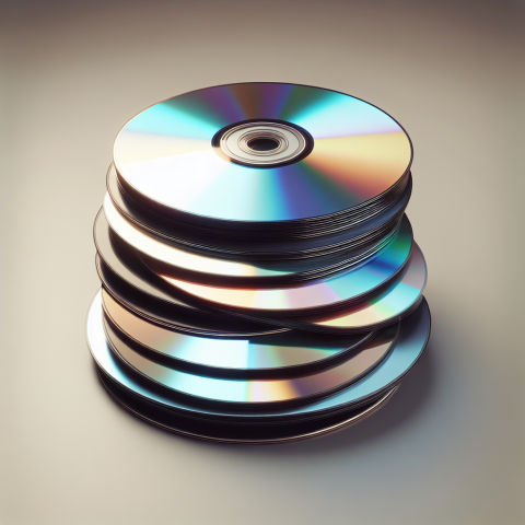 CDs, DVDs und Blue-Rays