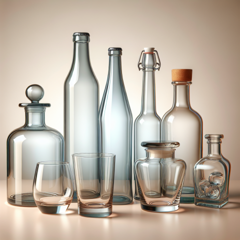 Glasflaschen und -gläser
